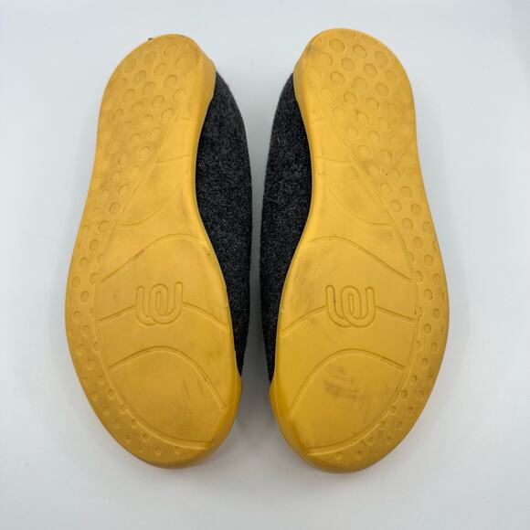 Mahabis Womens Classic Wool & Neoprene Slipper Shoes US 6.5 Yellow/Gray Comfort - Picture 9 of 15